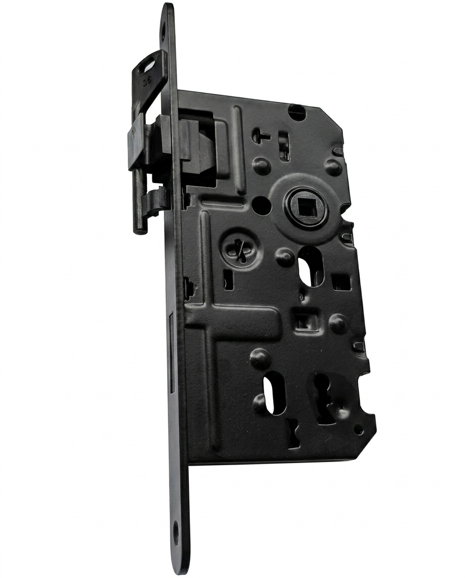 Invado zámok WC ľavý, čierny (6x6)