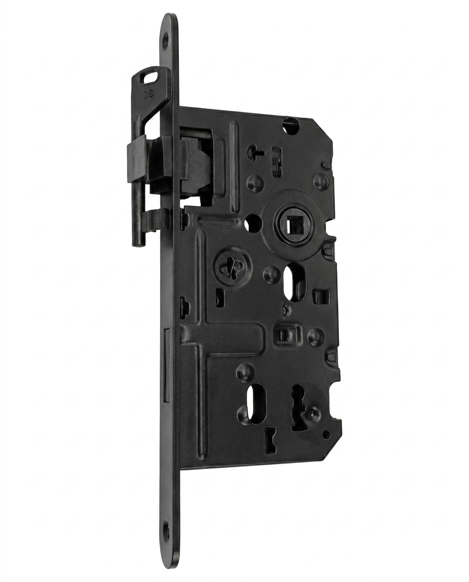 Porta zámok BB, pravý, čierny, STN, 72/55