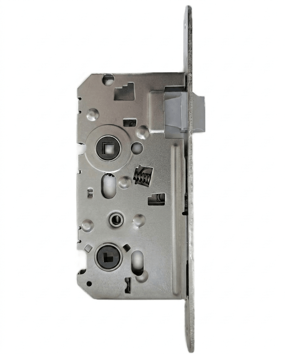 Porta zámok WC pravý, strieborný, zadlabávací 72/55, STN